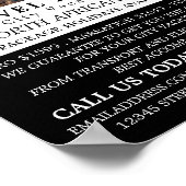 Pyramiden van Giza, Caïro, Egypte, reisbureau Poster (Hoek)