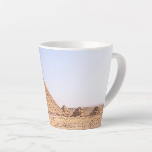 Pyramiden van Giza Latte Mok (Rechterhoek)