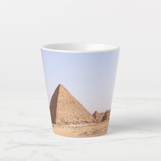 Pyramiden van Giza Latte Mok (Voorkant)