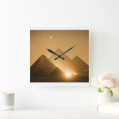 Pyramiden van Giza Wanduhren Vierkante Klok (Huis)