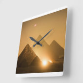 Pyramiden van Giza Wanduhren Vierkante Klok (Hoek)
