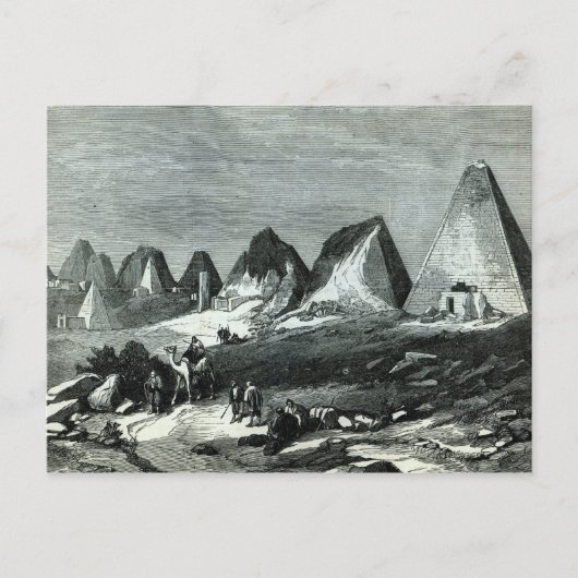 Pyramiden van Meroe op de Nijl Briefkaart (Voorkant)