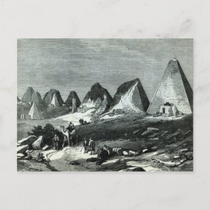 Pyramiden van Meroe op de Nijl Briefkaart