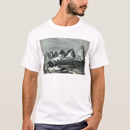 Pyramiden van Meroe op de Nijl T-shirt (Voorkant)