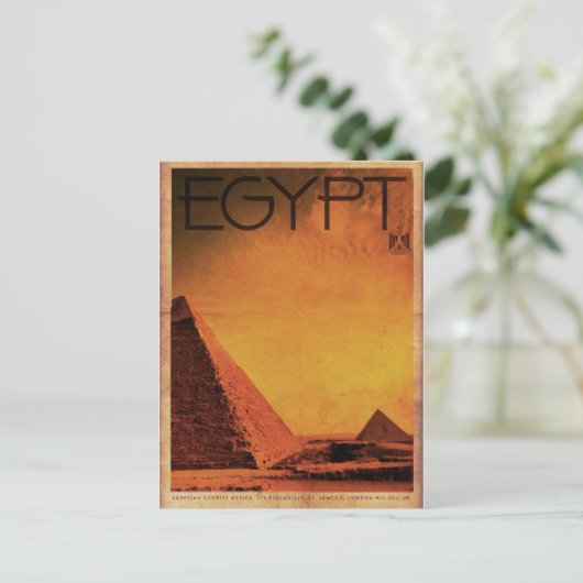  Pyramides Egypte Reis Briefkaart (Staand voorkant)