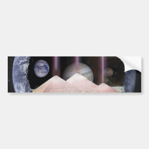Pyramides Planets Space Bumpersticker