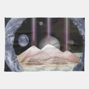 Pyramides Planets Space Theedoek
