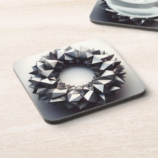 pyramides ring bier onderzetter (Linkerzijde)