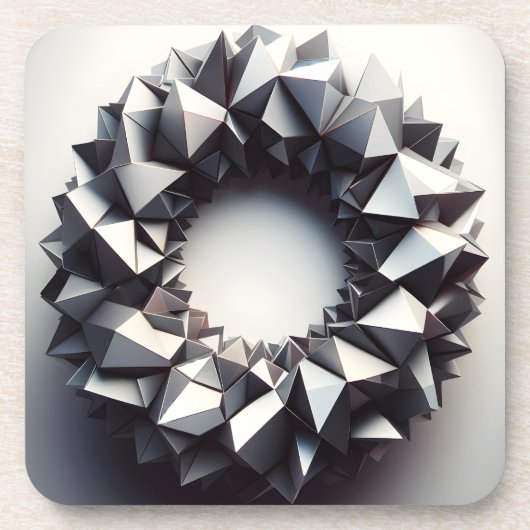 pyramides ring bier onderzetter (Voorkant)