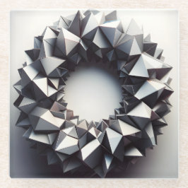 pyramides ring glazen onderzetter