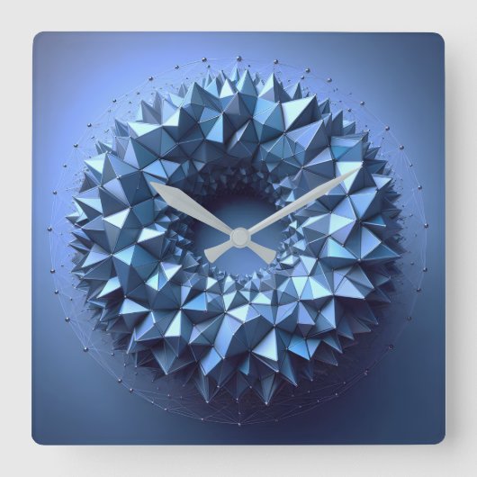 pyramides wheel vierkante klok (Voorkant)