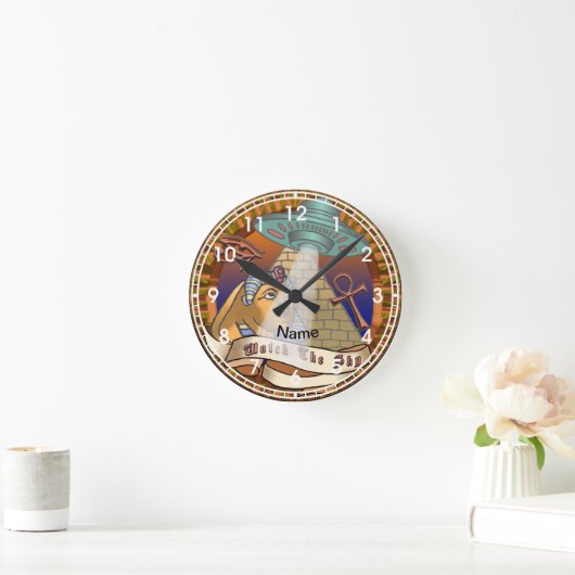 Pyramids Alien Spaceship Ronde Klok (Huis)