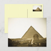Pyramids bij Giza in Caïro, Egypte Briefkaart (Voorkant / Achterkant)