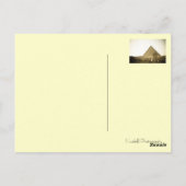 Pyramids bij Giza in Caïro, Egypte Briefkaart (Achterkant)