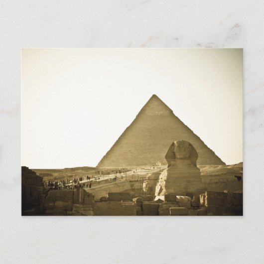 Pyramids bij Giza in Caïro, Egypte Briefkaart (Voorkant)