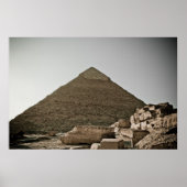 Pyramids bij Giza in Caïro, Egypte Poster (Voorkant)