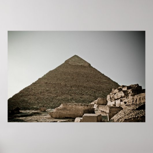 Pyramids bij Giza in Caïro, Egypte Poster (Voorkant)