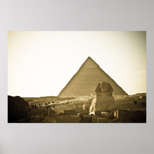Pyramids bij Giza in Caïro, Egypte Poster (Voorkant)