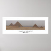 Pyramids in Giza, Egypte Poster (Voorkant)