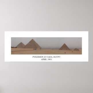 Pyramids in Giza, Egypte Poster