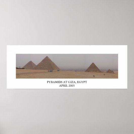 Pyramids in Giza, Egypte Poster (Voorkant)
