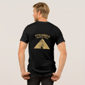 Pyramids Never Fall Minimal Egypt T-Shirt (Achterkant volledig)
