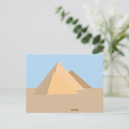 Pyramids of Egypt Briefkaart (Staand voorkant)