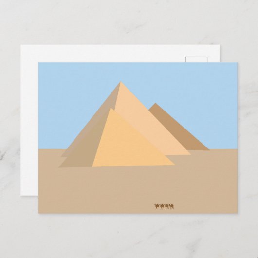 Pyramids of Egypt Briefkaart (Voorkant / Achterkant)