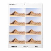 Pyramids of Egypt Coffee Mug Etiket (Full Sheet)