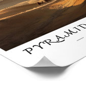 Pyramids of Giza Egypt Wall Art, Ancient Landmark Poster (Hoek)