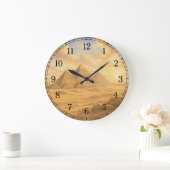 Pyramids Wall Clock — Ancient Landscape Design Grote Klok (Huis)