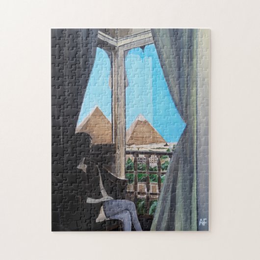 Pyramisa Hotel Schilderij door Alfred Fox Legpuzzel (Verticaal)