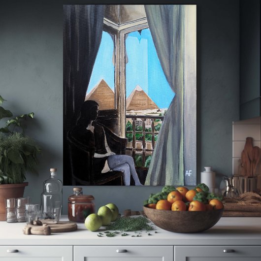 Pyramisa Hotel Schilderij van Alfred Fox Canvas Afdruk