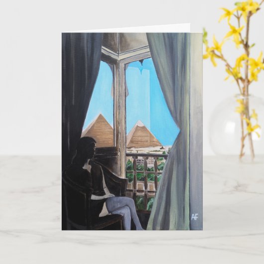 Pyramisa Hotel Schilderij van Alfred Fox Kaart (Gele Bloem)