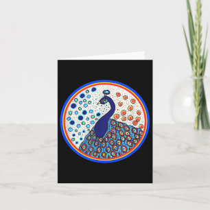 Pyrams Heart Folk Art Design- De Caribische Pauw Kaart