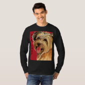 Pyrenean Shepherd Color Block T-Shirt (Voorkant volledig)