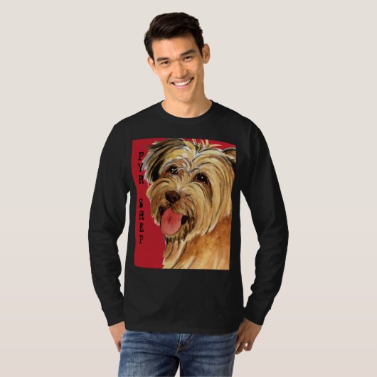 Pyrenean Shepherd Color Block T-Shirt (Voorkant volledig)