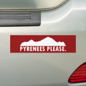 Pyreneeën Alsjeblieft Bumpersticker (Op auto)