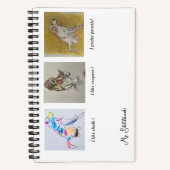 Pyreneeën, Bassett Hound Rainbow Dog Sketchbook Notitieboek (Voorkant)
