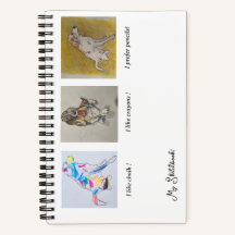 Pyreneeën, Bassett Hound Rainbow Dog Sketchbook