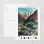 Pyreneeën, Frankrijk Briefkaart (Voorkant / Achterkant)
