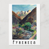 Pyreneeën, Frankrijk Briefkaart (Voorkant)