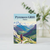Pyreneeën GR10 Frankrijk Briefkaart (Staand voorkant)
