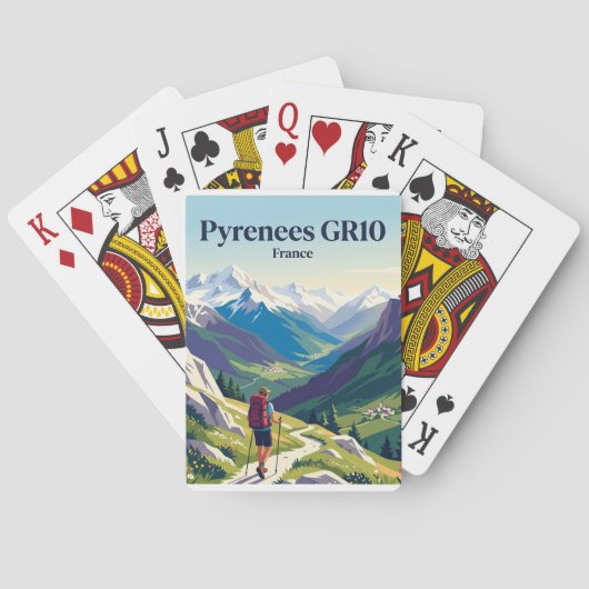 Pyreneeën GR10 Frankrijk Pokerkaarten (Achterkant)