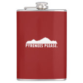 Pyreneeën Heupfles (Voorkant)