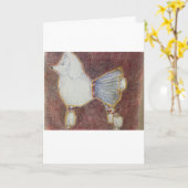 Pyreneeën Hond Wenskaart Kaart (Gele Bloem)