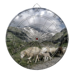 pyreneeën landschap dartbord