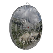 pyreneeën landschap dartbord (Voorkant Links)