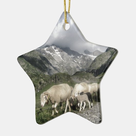 pyreneeën landschap keramisch ornament (Links)
