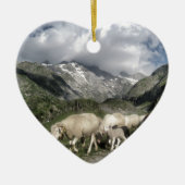 pyreneeën landschap keramisch ornament (Voorkant)